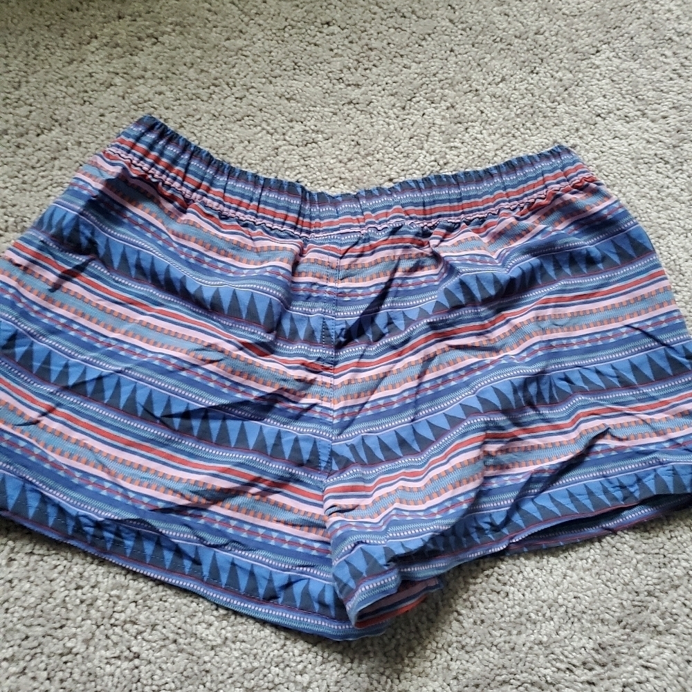 Patagonia Aztec Style Patterned Athletic Shorts - Picture 6 of 9